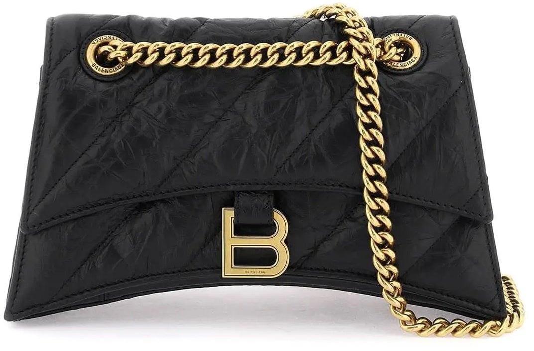 Balenciaga Balenciaga Crush Small Shoulder Bag Zwart