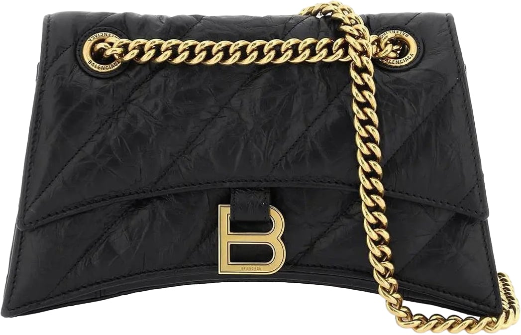 Balenciaga Balenciaga Crush Small Shoulder Bag Zwart