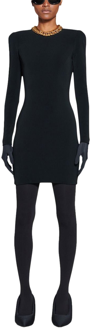 Balenciaga Dresses Black Zwart