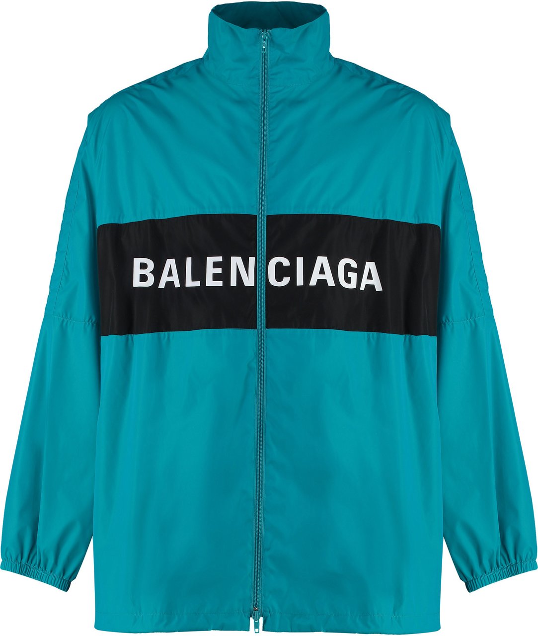Balenciaga Nylon windbreaker-jacket Blauw