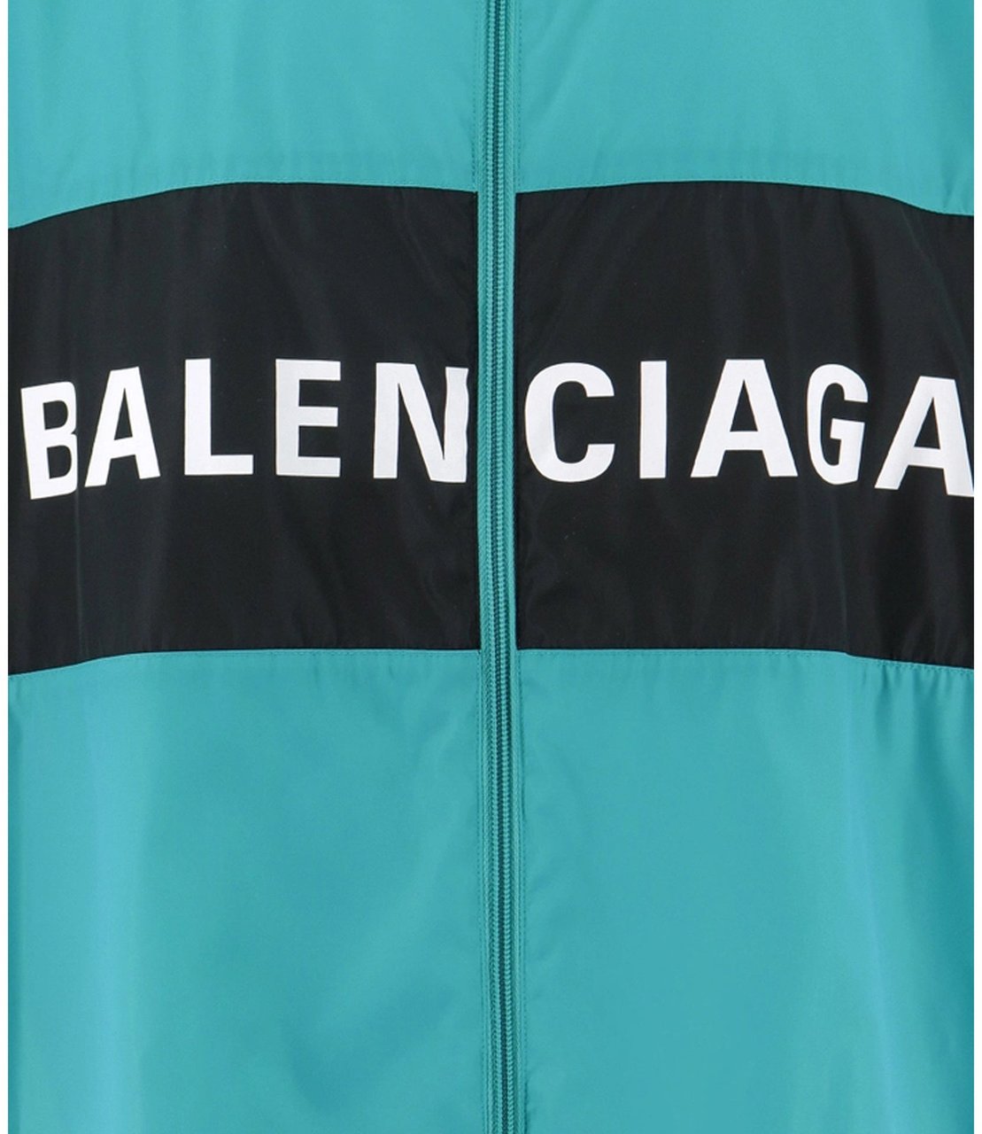 Balenciaga Balenciaga Windbreaker Logo Jacket Groen