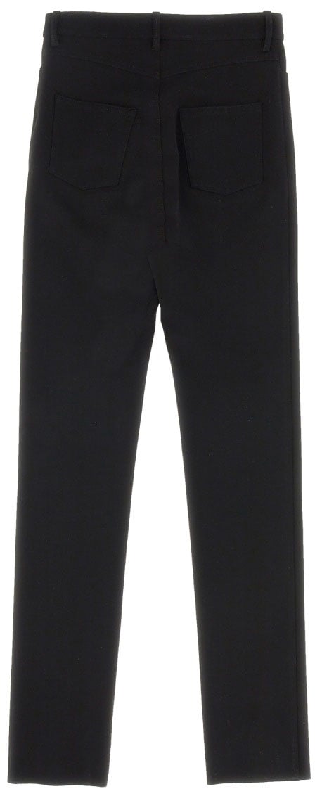 Balenciaga Skinny Leg Jeans with Button Closure Zwart