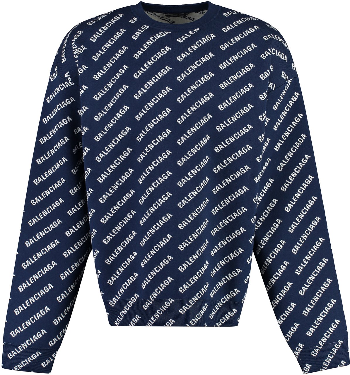 Balenciaga Long sleeve crew-neck sweater Wit