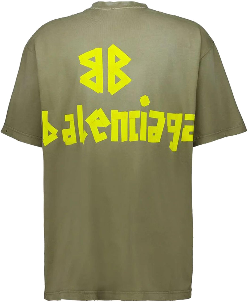 Balenciaga Medium Fit T-shirt Groen
