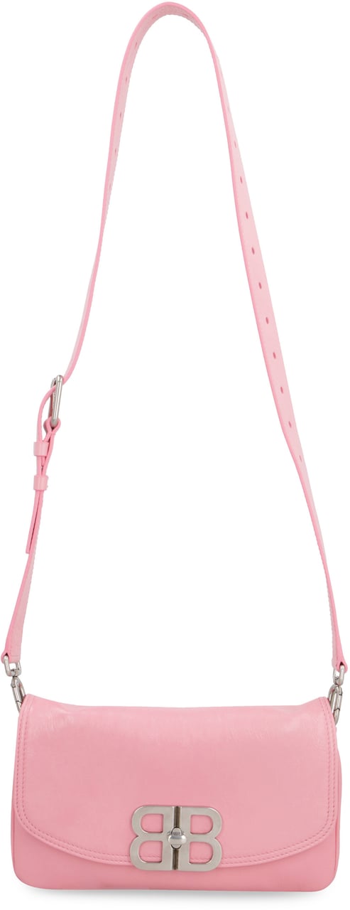 Balenciaga Flap BB Soft leather crossbody bag Roze