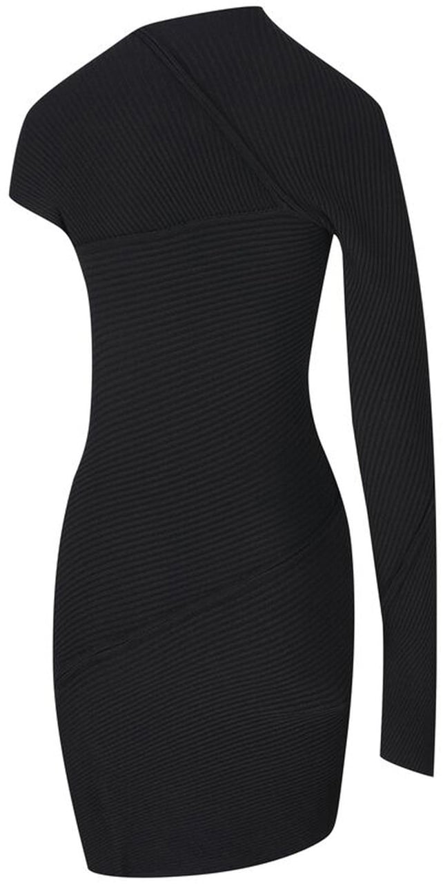 Balenciaga Balenciaga Spiral Mini Dress Zwart