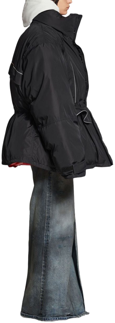 Balenciaga Coats Black Zwart