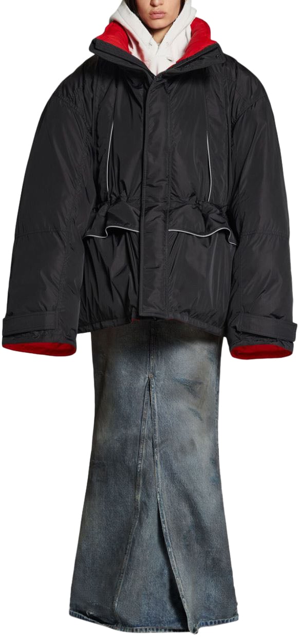 Balenciaga Coats Black Zwart