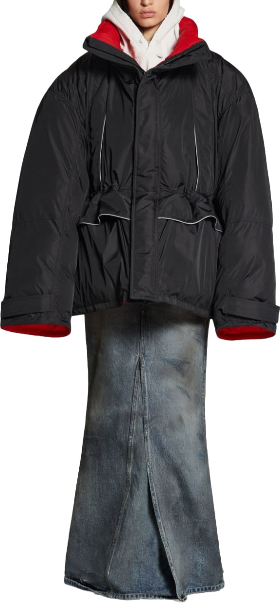 Balenciaga Coats Black Zwart