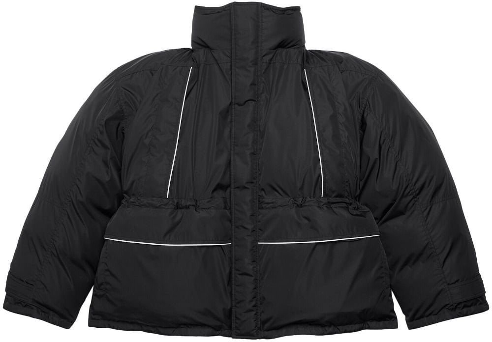 Balenciaga Coats Black Zwart