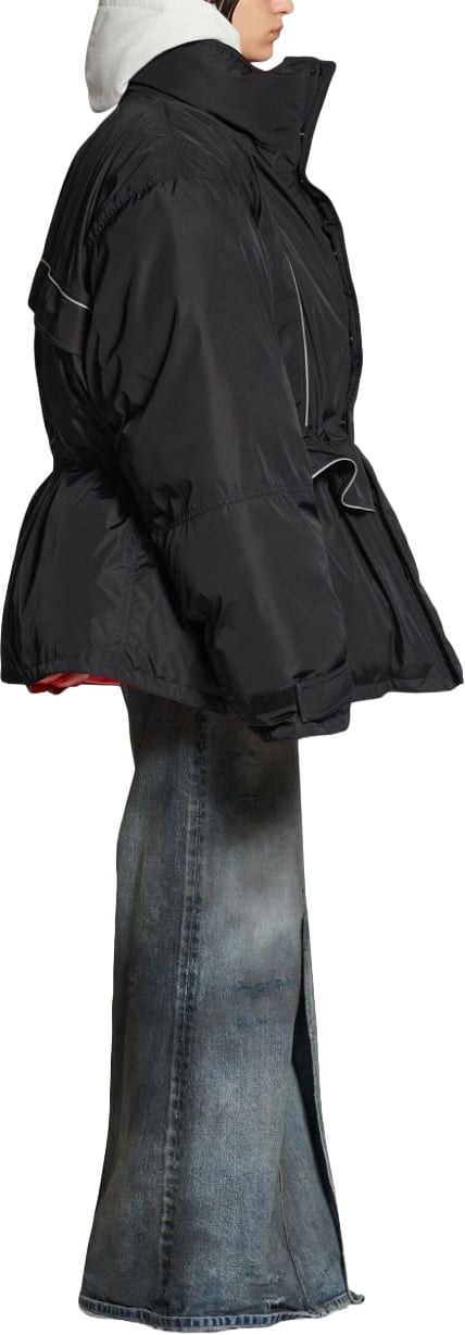 Balenciaga Coats Black Zwart