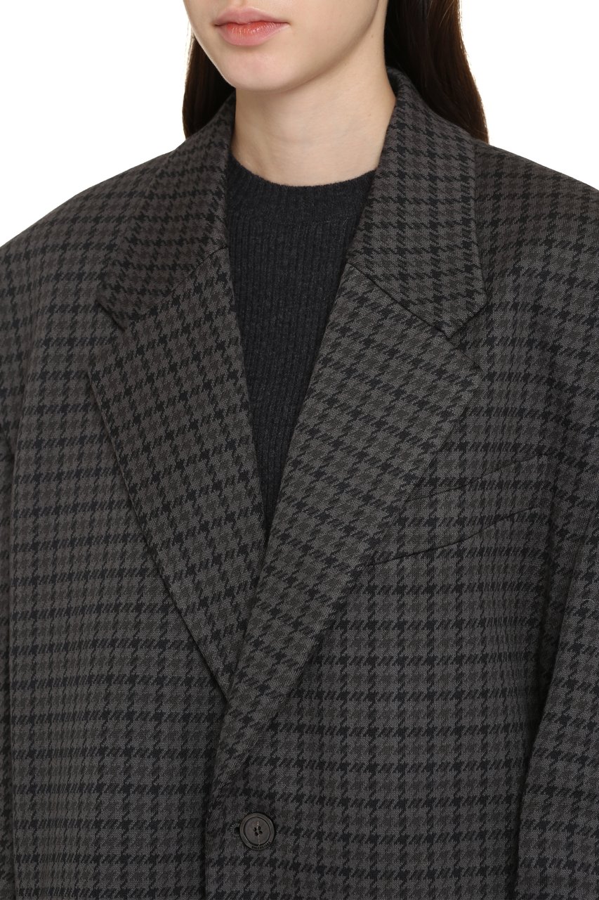 Balenciaga Single-breasted one button jacket Grijs