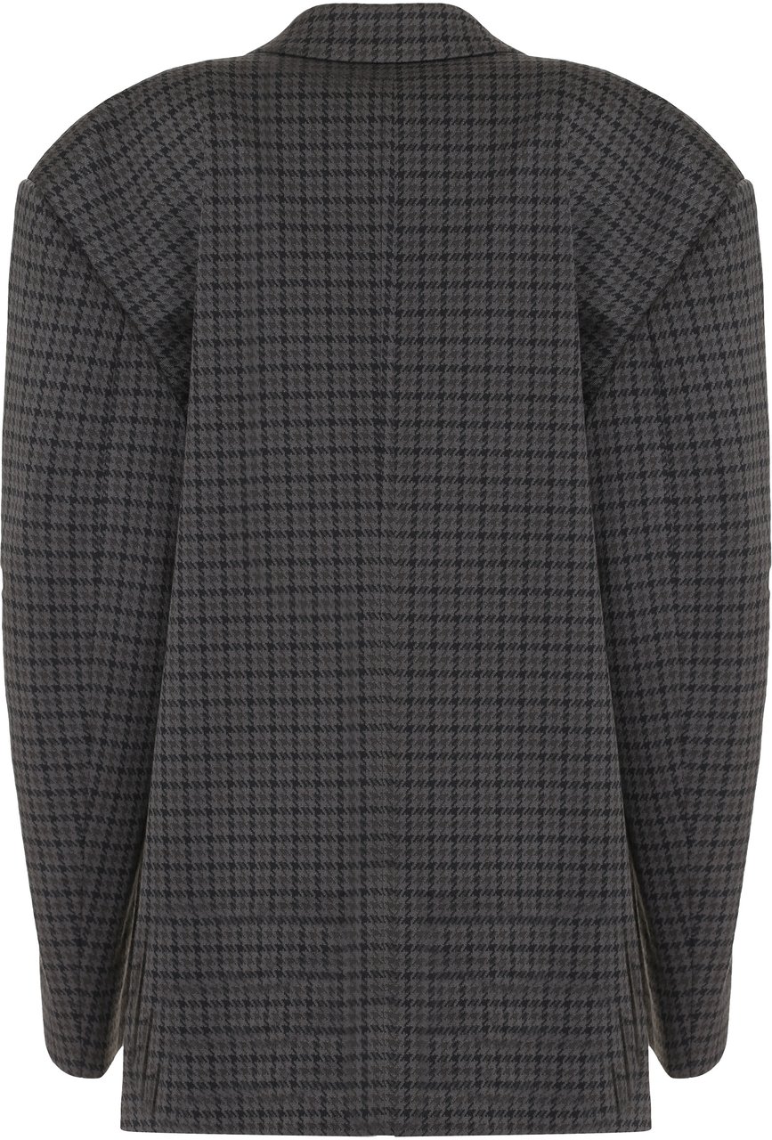 Balenciaga Single-breasted one button jacket Grijs