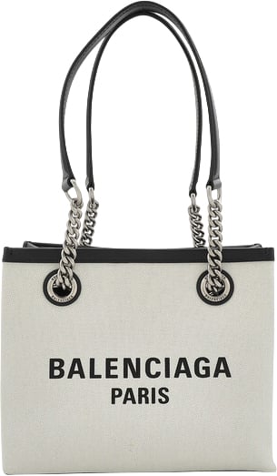 Balenciaga Shopping Bag Duty Free Media Beige Beige