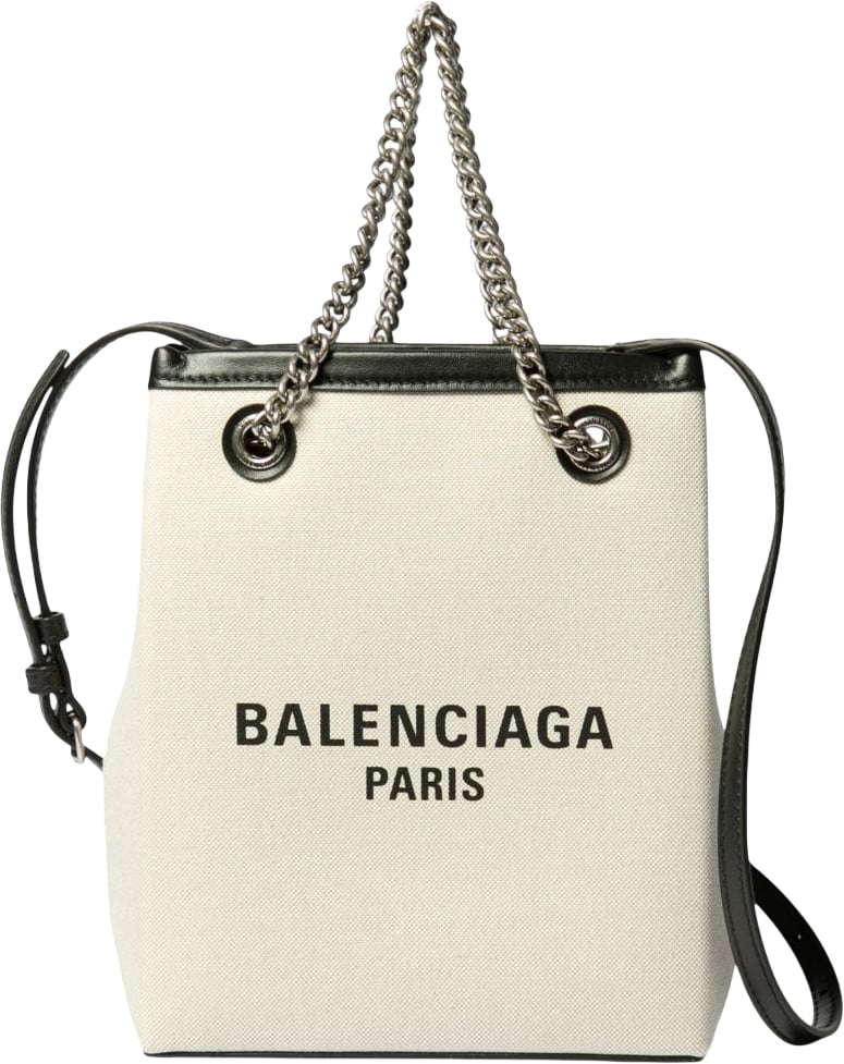 Balenciaga Borsa Duty Free Phone Holder Beige
