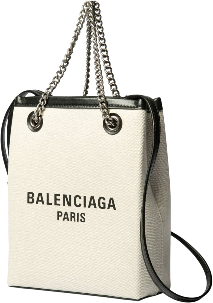 Balenciaga Borsa Duty Free Phone Holder Beige