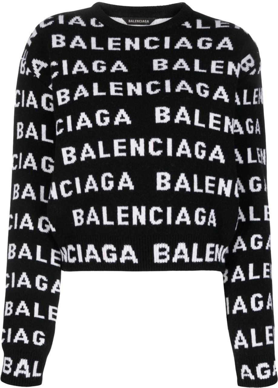 Balenciaga Sweaters Black Zwart
