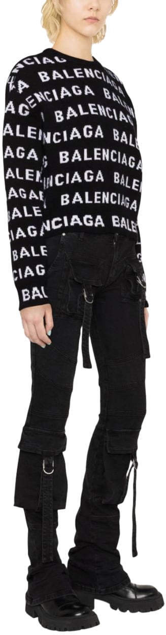 Balenciaga Sweaters Black Zwart