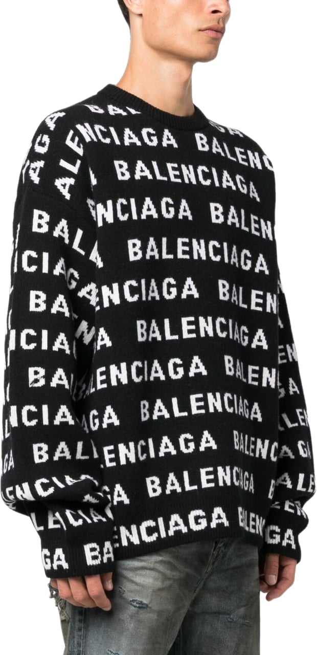 Balenciaga Sweaters Black Zwart