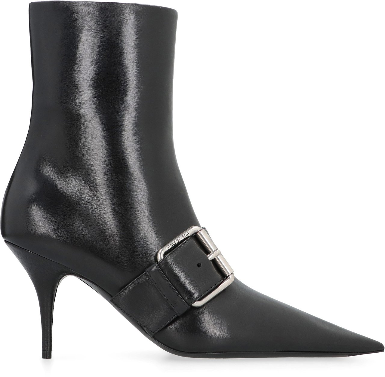 Balenciaga Knife 80 Leather ankle boots Zwart