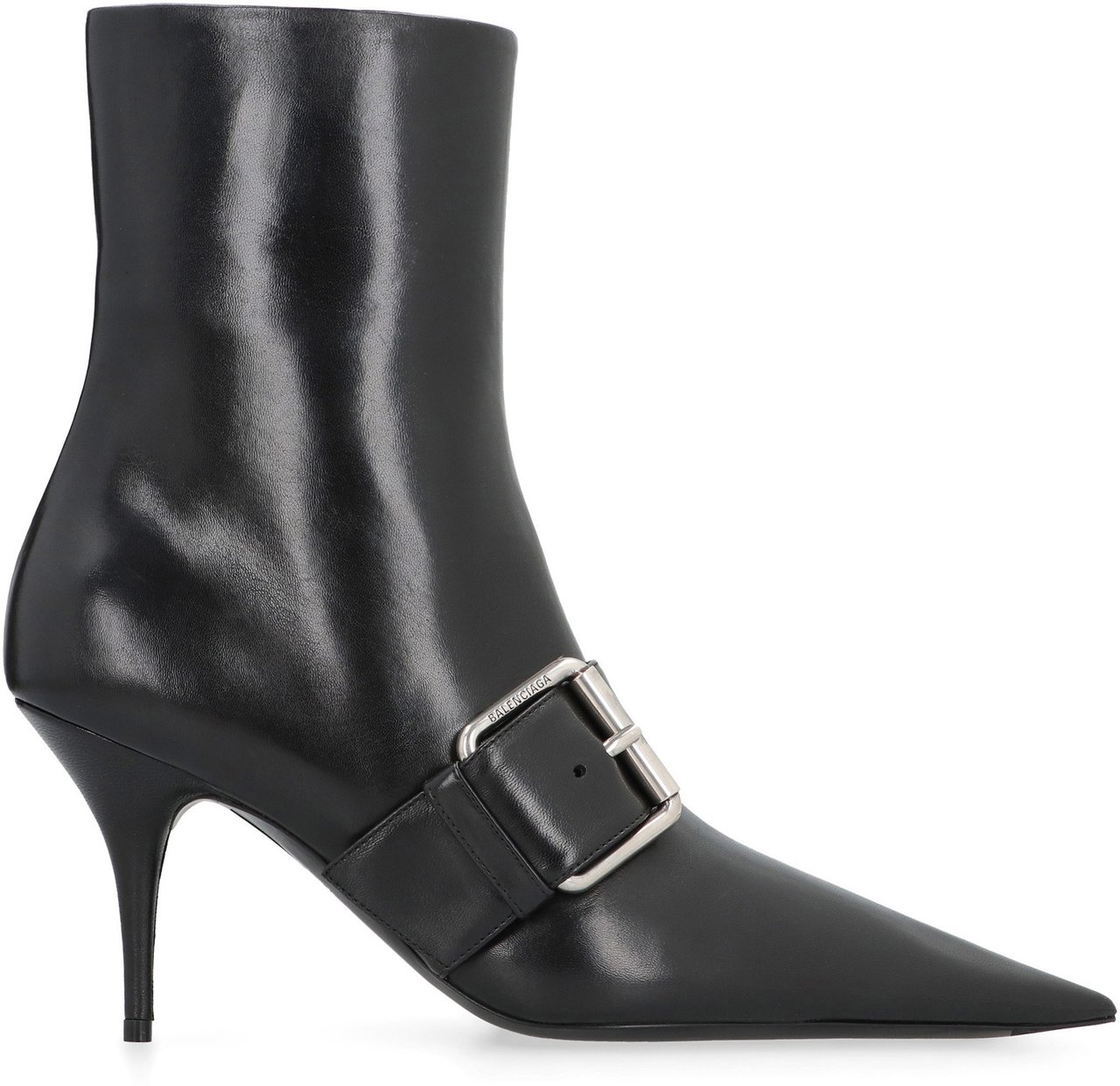 Balenciaga Knife 80 Leather ankle boots Zwart
