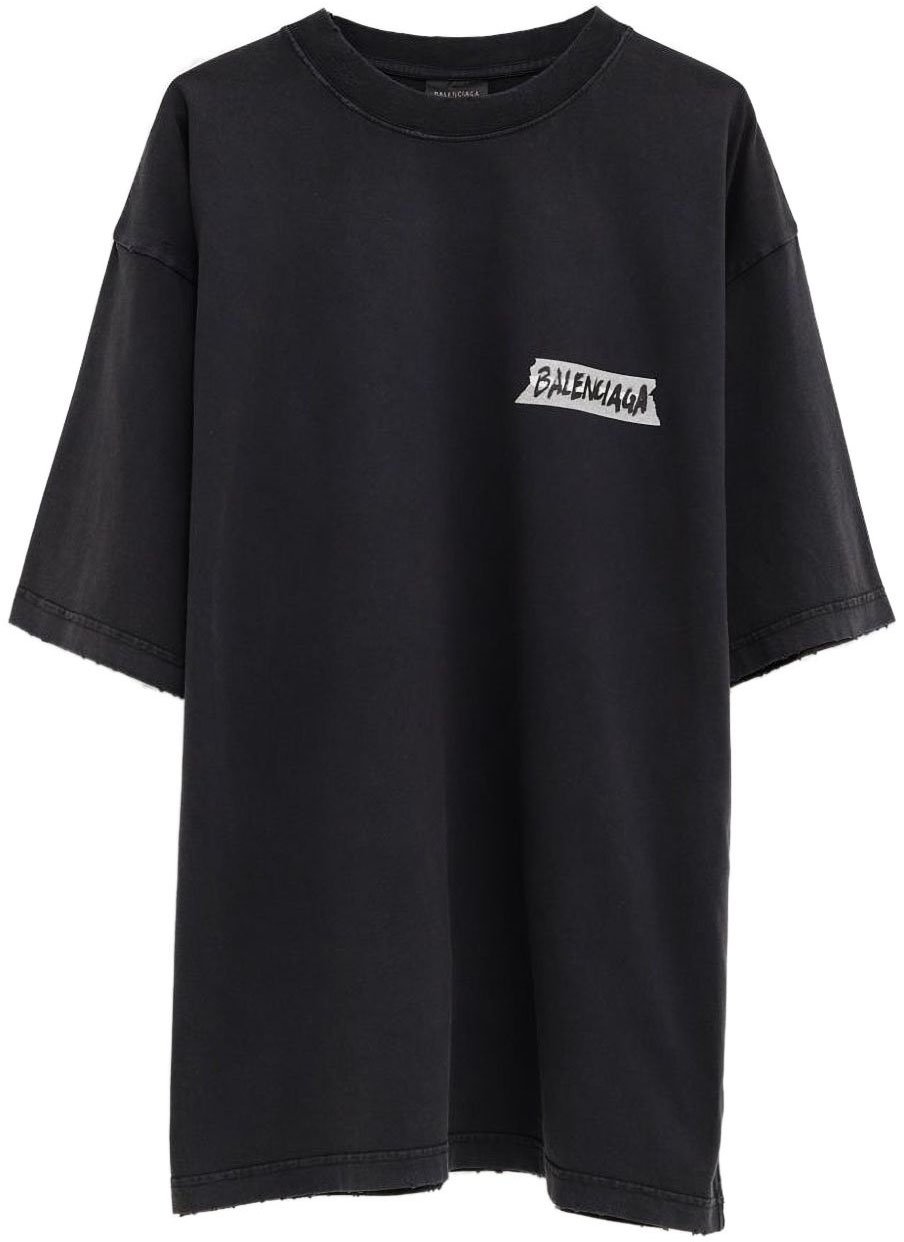 Balenciaga T-Shirts And Polos Black Zwart
