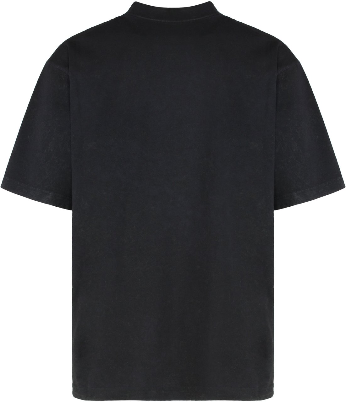 Balenciaga Round neck cotton T-shirt Zwart