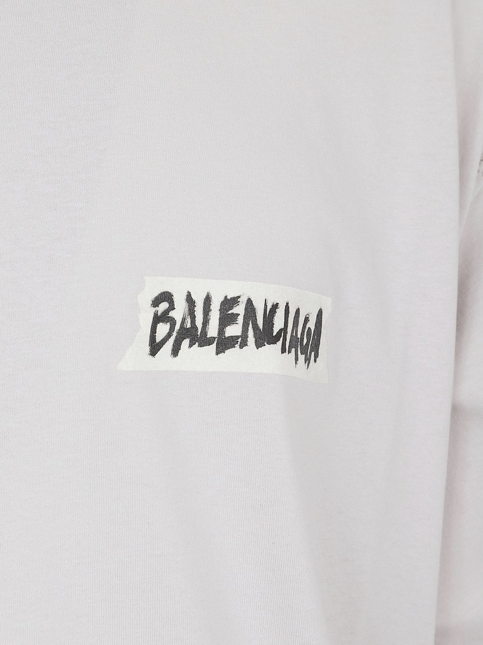 Balenciaga Relaxed-Fit Cotton Jersey T-Shirt with Masking Tape Motif Wit