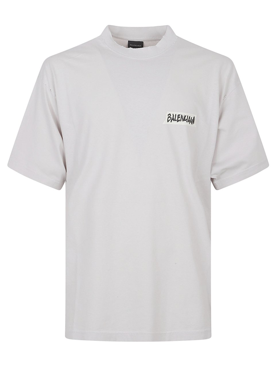 Balenciaga Relaxed-Fit Cotton Jersey T-Shirt with Masking Tape Motif Wit
