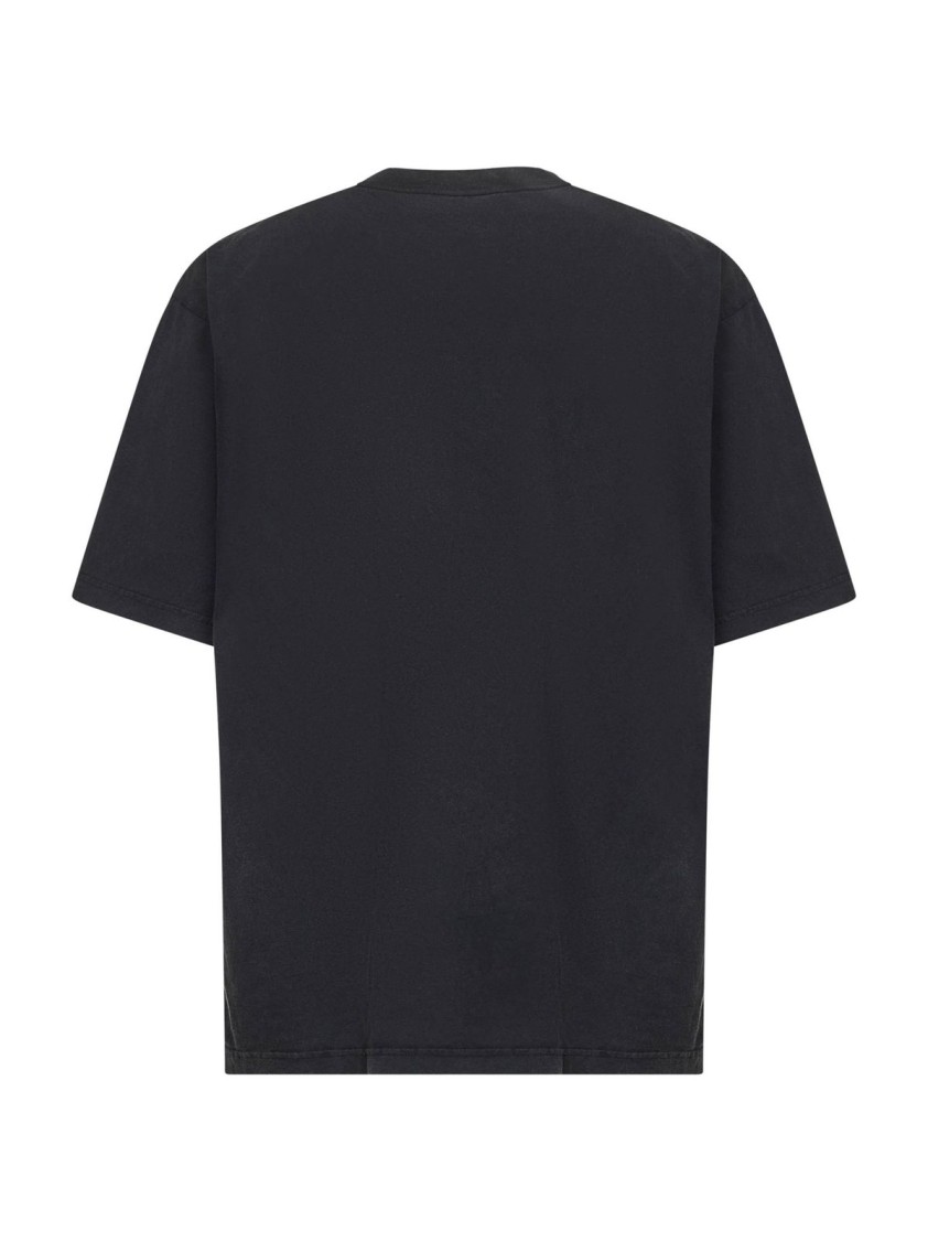 Balenciaga Essential Black T-Shirt With Crew Neckline And Timeless Appeal Zwart