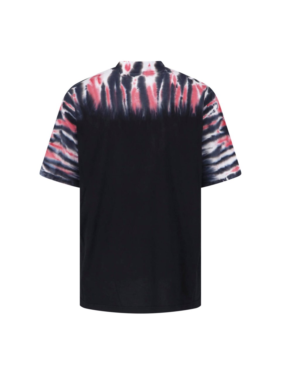 Balenciaga Tie-Dye Graphic Printed T-Shirt With Classic Crew Neckline Zwart