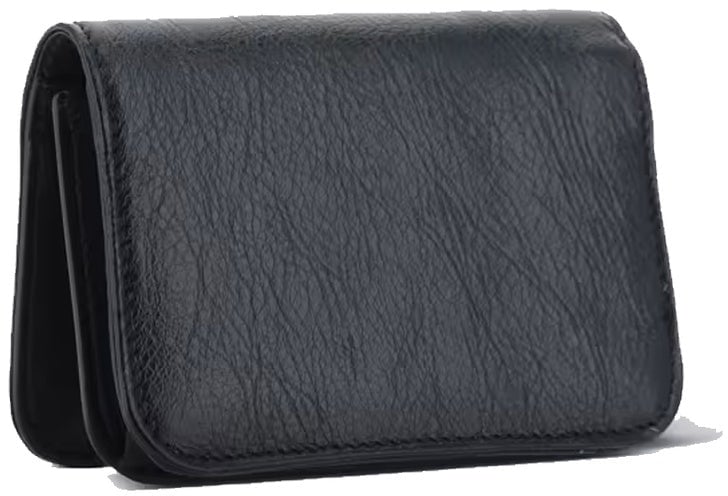 Balenciaga Balenciaga Leather BB Wallet And Card Holder Zwart