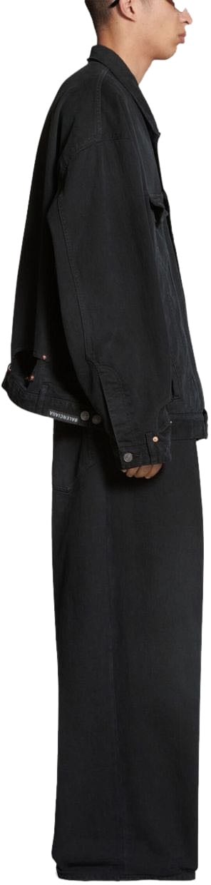 Balenciaga Coats Black Zwart