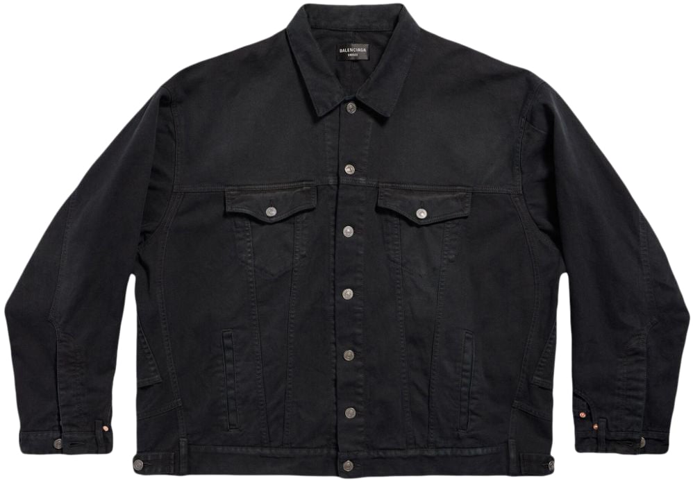 Balenciaga Coats Black Zwart