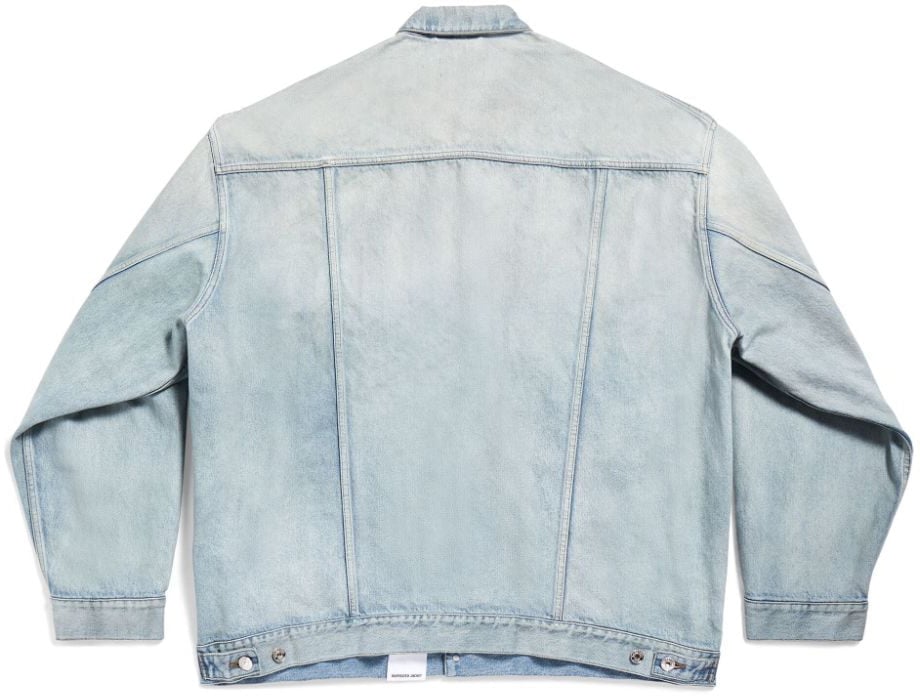Balenciaga Coats Light Blue Lichtblauw