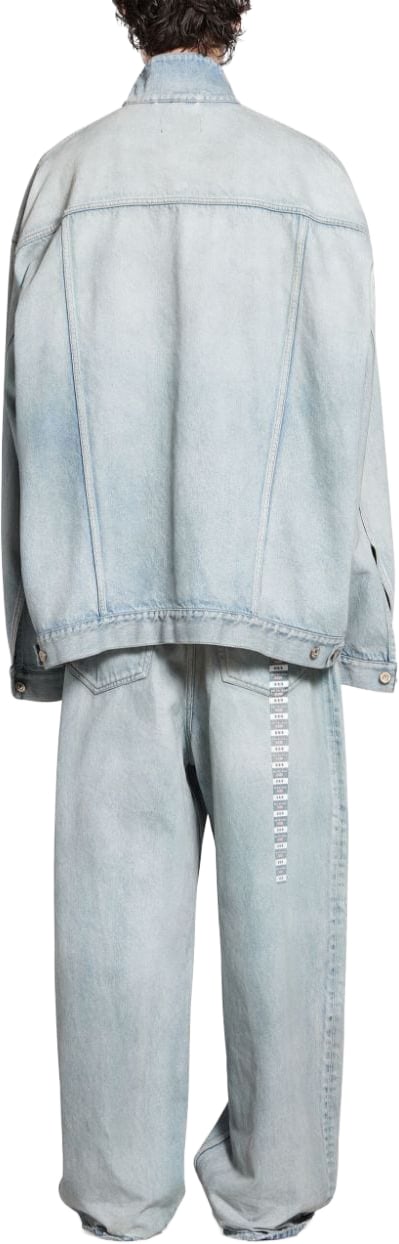 Balenciaga Coats Light Blue Lichtblauw