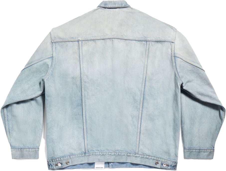 Balenciaga Coats Clear Blue Blauw