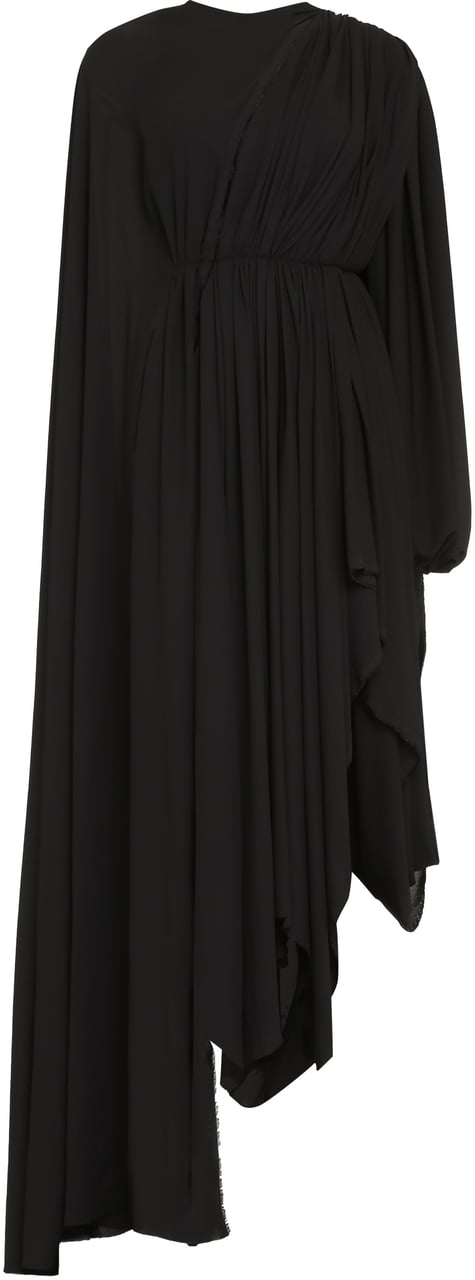 Balenciaga All In crepe dress Zwart