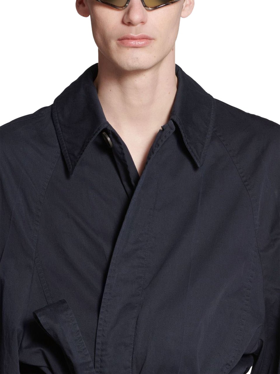 Balenciaga Coats Blue Blauw