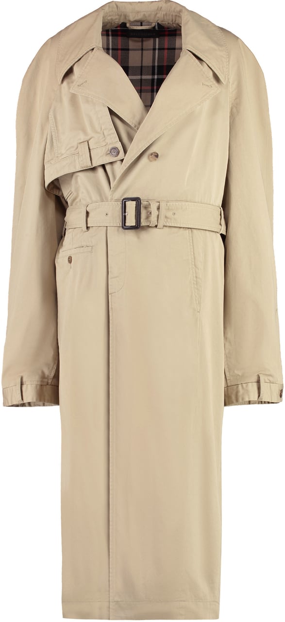 Balenciaga Cotton trench coat Beige
