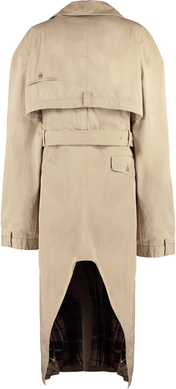 Balenciaga Cotton trench coat Beige