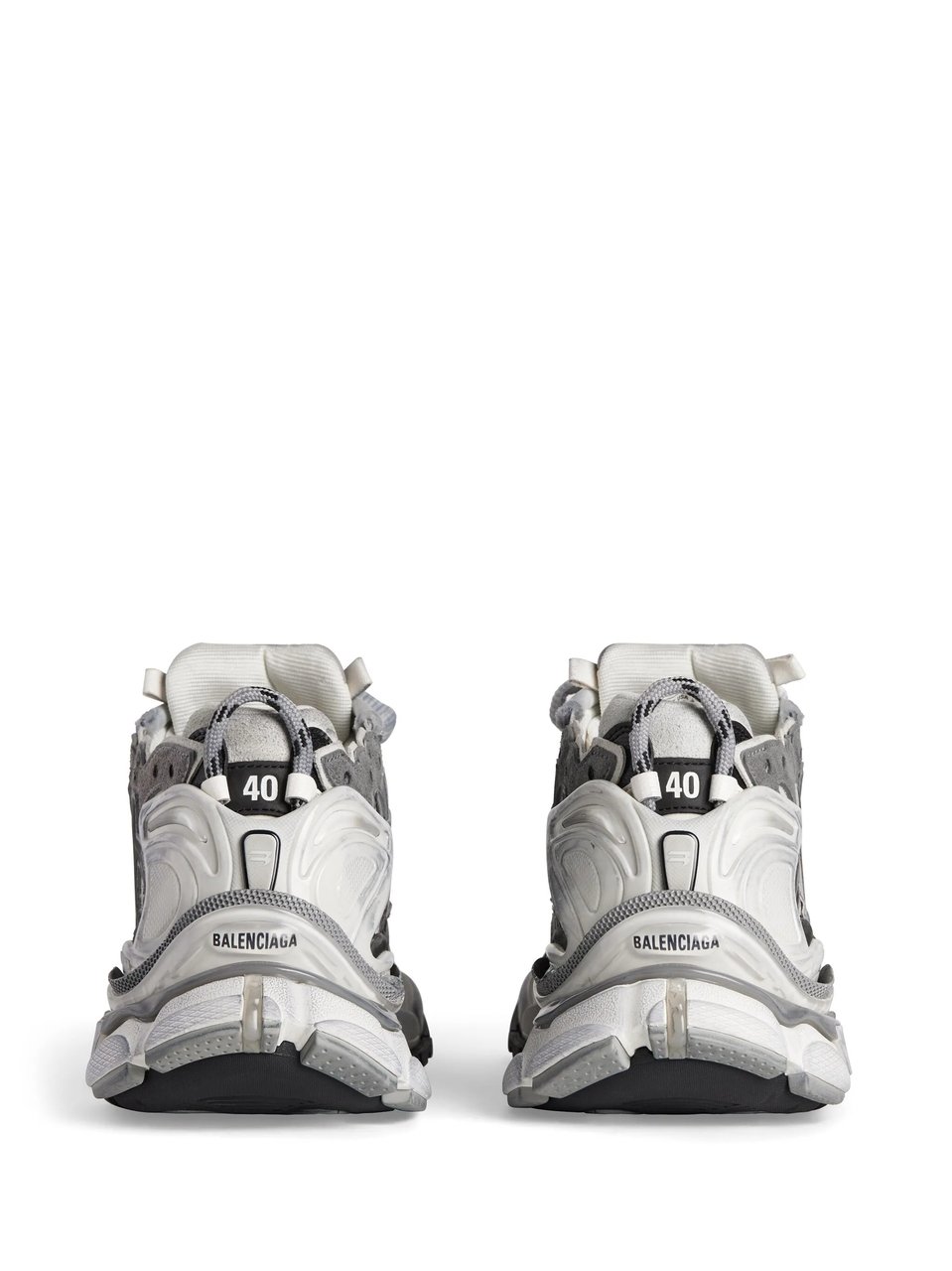 Balenciaga Runner Grey Nylon Chunky Sneakers Grijs