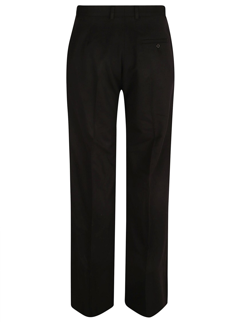 Balenciaga Tailored Black Trousers With Subtle Pleats Zwart