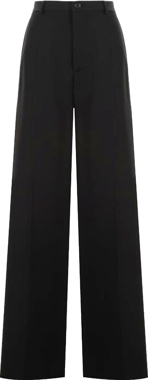 Balenciaga Wool Flared Pants Zwart