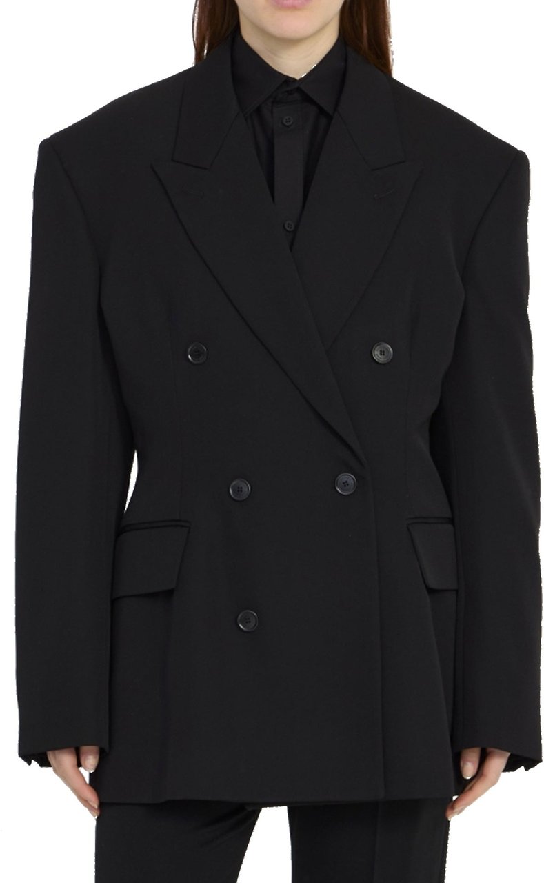 Balenciaga Wool Jacket Zwart