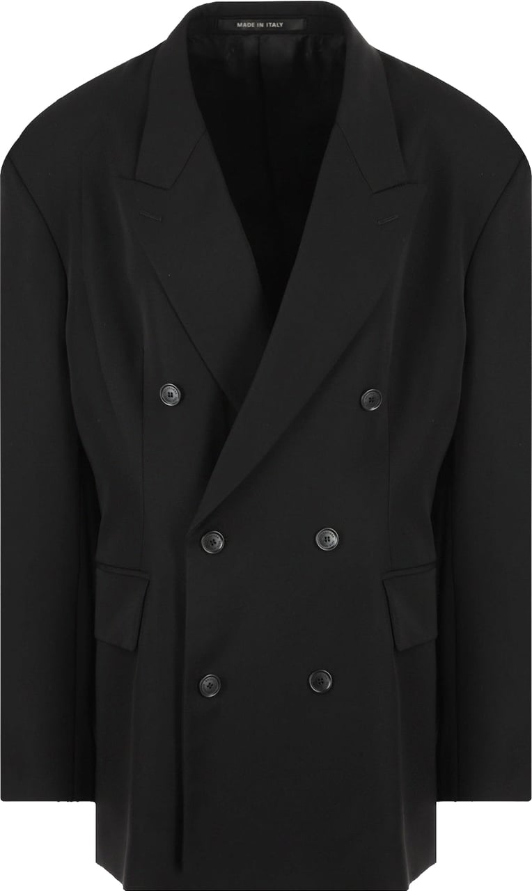 Balenciaga Wool Jacket Zwart