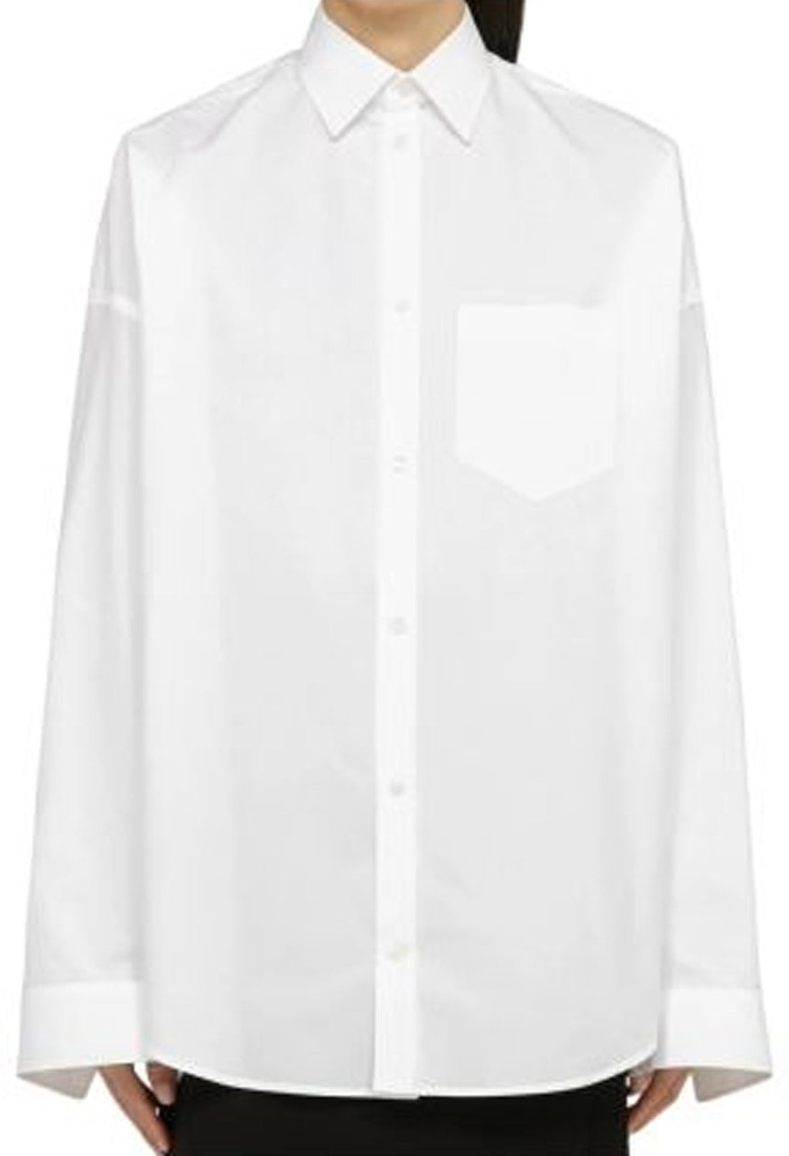Balenciaga Balenciaga Poplin Oversize Shirt Wit