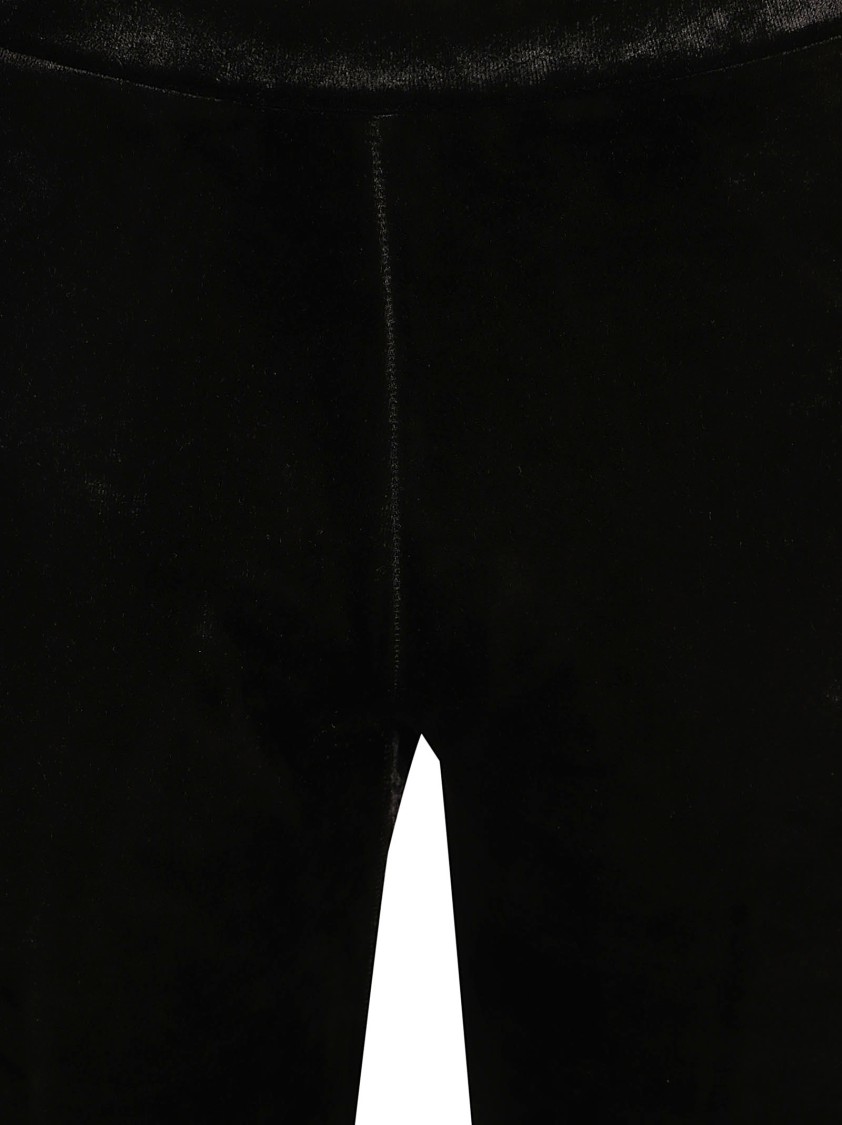 Balenciaga Fitted Velvety Black Trousers Zwart