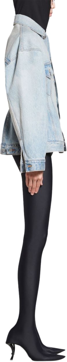 Balenciaga Coats Clear Blue Blauw