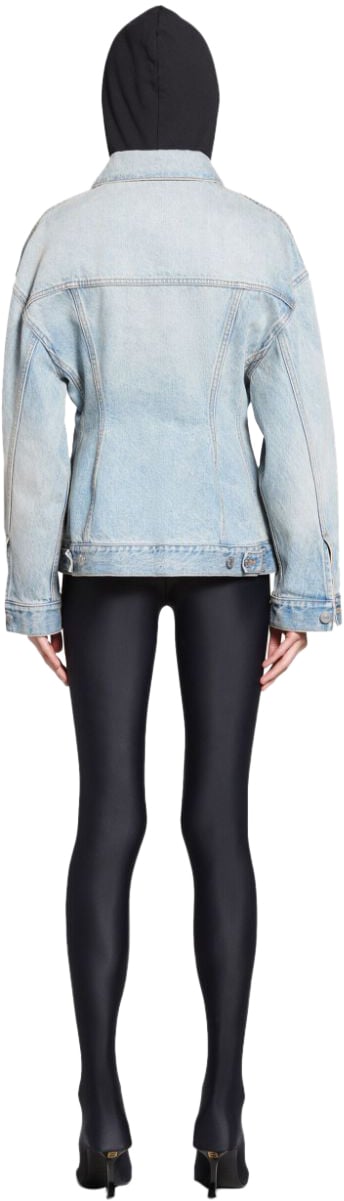 Balenciaga Coats Clear Blue Blauw